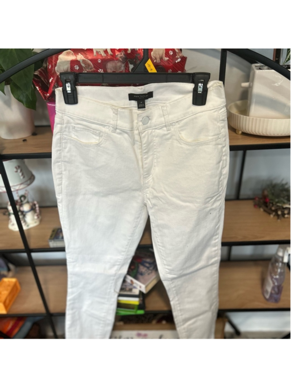 Ann Taylor Women's Cream Skinny Jeans